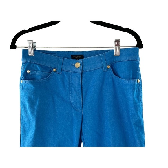 ESCADA COLBALT BLUE DENIM JEANS - Picture 2 of 7